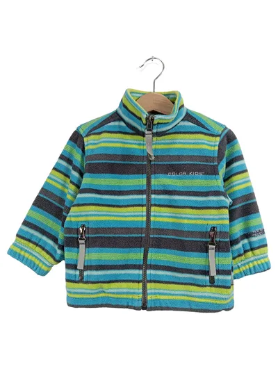 Color Kids Kinder Fleecejacke gestreift Mehrfarbig Gr. 86-92 Outdoor