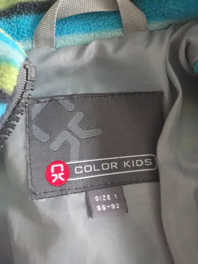 Color Kids Kinder Fleecejacke gestreift Mehrfarbig Gr. 86-92 Outdoor