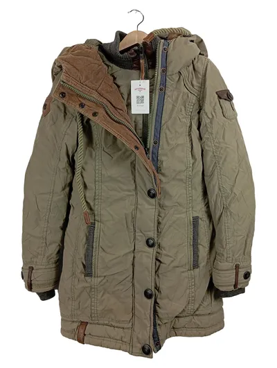 Naketano Parka Damen Winterjacke Gr. S/36 Oliv Kapuze Outdoor