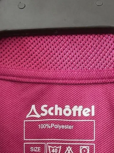 Schöffel Damen Poloshirt Gr. 40 L Pink Sport Outdoor Kurzarm
