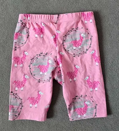 BABAUBA Kinder Leggings Mädchen Lama Muster Rosa Gr. 80