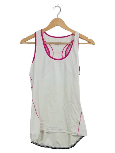 CMP Damen Sportshirt Tanktop Weiß Pink Gr. 38 M Laufen Fitness