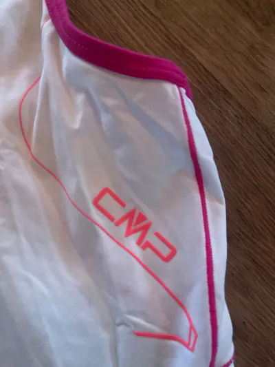 CMP Damen Sportshirt Tanktop Weiß Pink Gr. 38 M Laufen Fitness