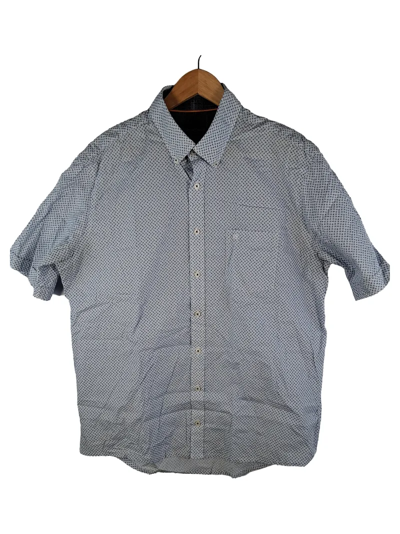 CASAMODA Sports Herren Freizeithemd Gr. XL Blau Comfort Fit Baumwolle 1