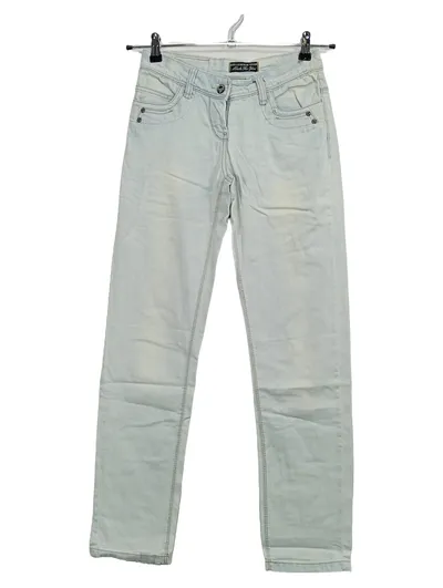 Here & There Mädchen Jeans Straight Leg Gr. 158 Hellblau Denim