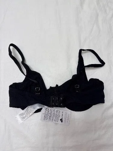 Vivess Damen Bügel-BH Schwarz Gr. 80B Baumwolle Stretch NEU