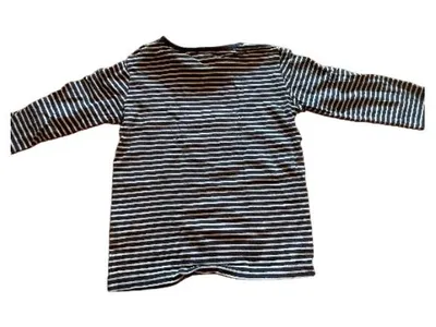 Impidimpi Langarmshirt Kinder Gr. 98, 104 Blau Gestreift Baumwolle