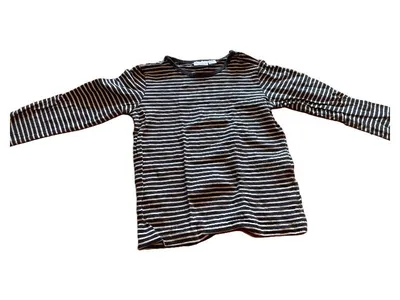 Impidimpi Langarmshirt Kinder Gr. 98, 104 Blau Gestreift Baumwolle
