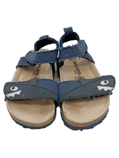 Walkx Kids Sandalen Haifisch Motiv Kinder Gr. 25 Blau Klettverschluss