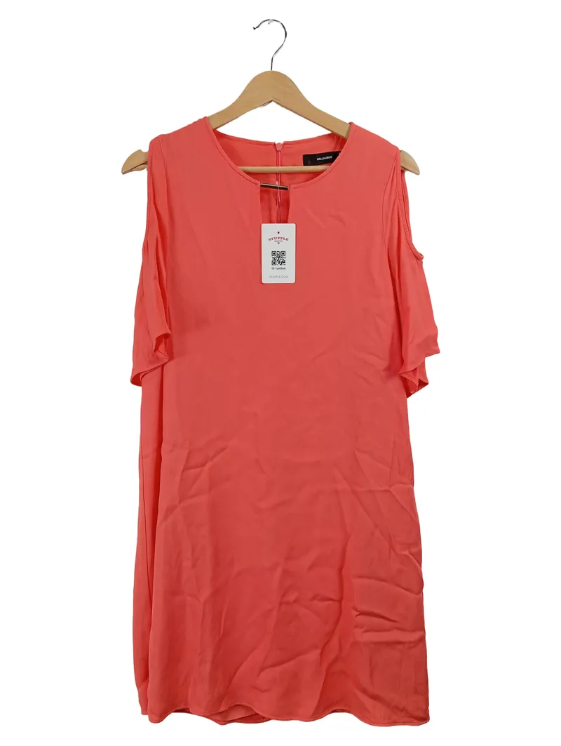 Hallhuber Damen Cocktailkleid Orange Gr. 38 Cut-Outs Elegant 1