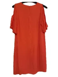 Hallhuber Damen Cocktailkleid Orange Gr. 38 Cut-Outs Elegant 3