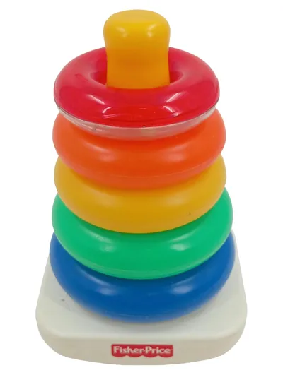Fisher-Price Stapelspielzeug Ringe Motorikspielzeug Mehrfarbig Kunststoff
