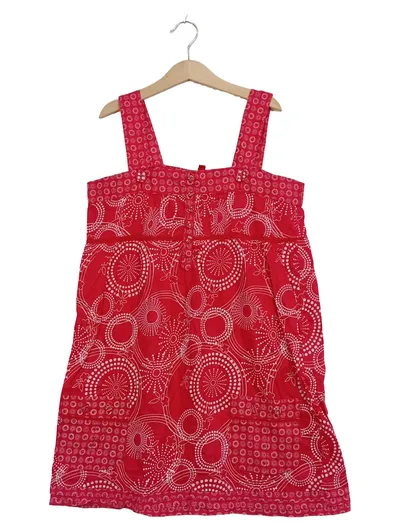 CREEKS Mädchen Sommerkleid Gr. 158 Rot Baumwolle Trägerkleid
