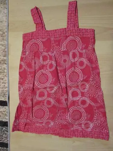 CREEKS Mädchen Sommerkleid Gr. 158 Rot Baumwolle Trägerkleid
