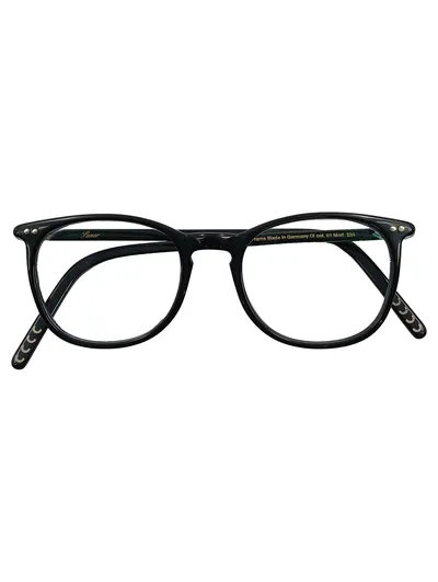 Lunor Brillengestell Mod 234 col 01 Schwarz Kunststoff Made in Germany