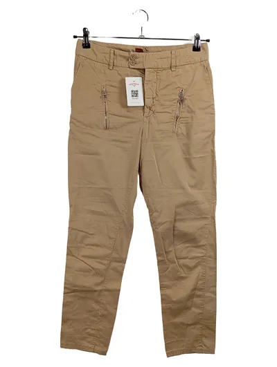 Dondup Damen Stoffhose Gr. 40 W31 Beige Casual Baumwolle