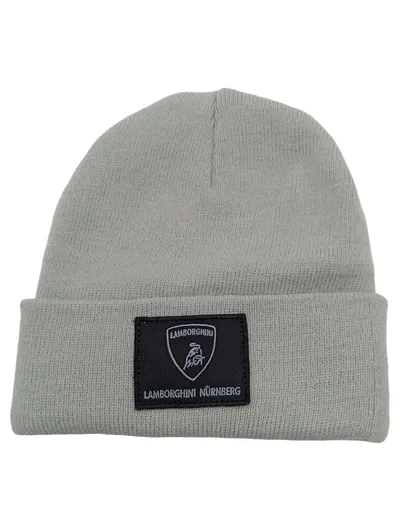 Automobili Lamborghini Nürnberg Beanie Mütze Grau Acryl Urban Strickmütze