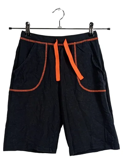 YIGGA Jogginghose Kinder Gr. 146/152 Schwarz Bio-Baumwolle Shorts