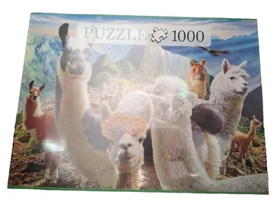 Puzzle 1000 Teile Lamas Alpakas Machu Picchu Südamerika Landschaft