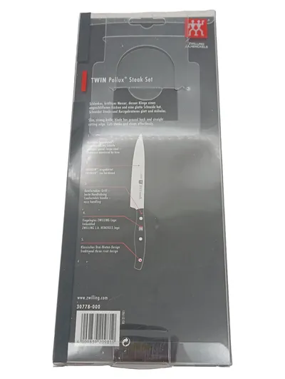 ZWILLING J.A. Henckels TWIN Pollux Steakmesser Set 4-teilig Schwarz