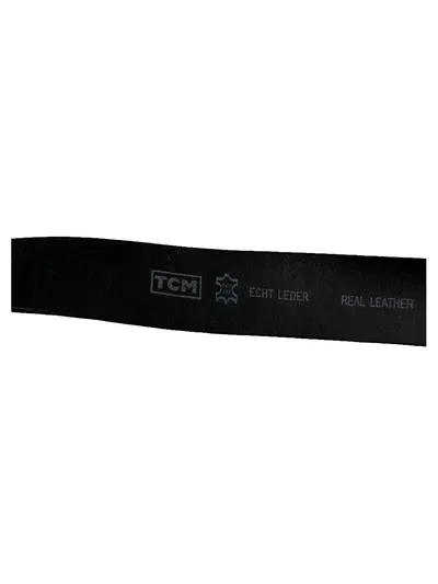 Tchibo Gürtel Herren Echt Leder Schwarz Klassisch Gr. L 126 cm