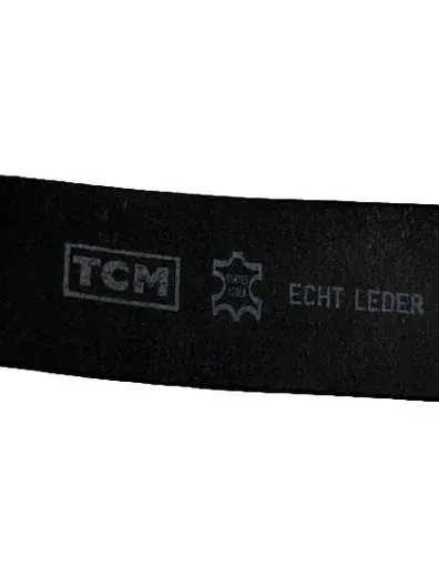 Tchibo Gürtel Herren Echt Leder Schwarz Klassisch Gr. L 126 cm