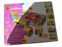 Eichhorn Holzbilder Würfel Tiere 12 Teile Holzbausteine Lernspiel Mehrfarbig 1