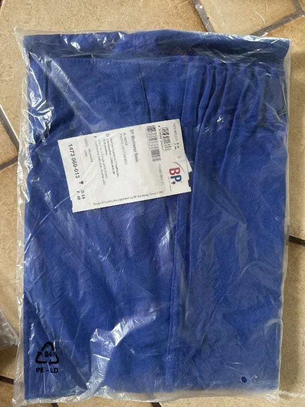 BP Workwear Basic Arbeitshose Herren Gr. 54 Blau 100% Baumwolle 2