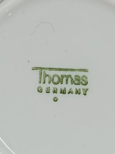 Thomas Germany Porzellan Tasse Weiß Klassisch Reliefmuster 250ml