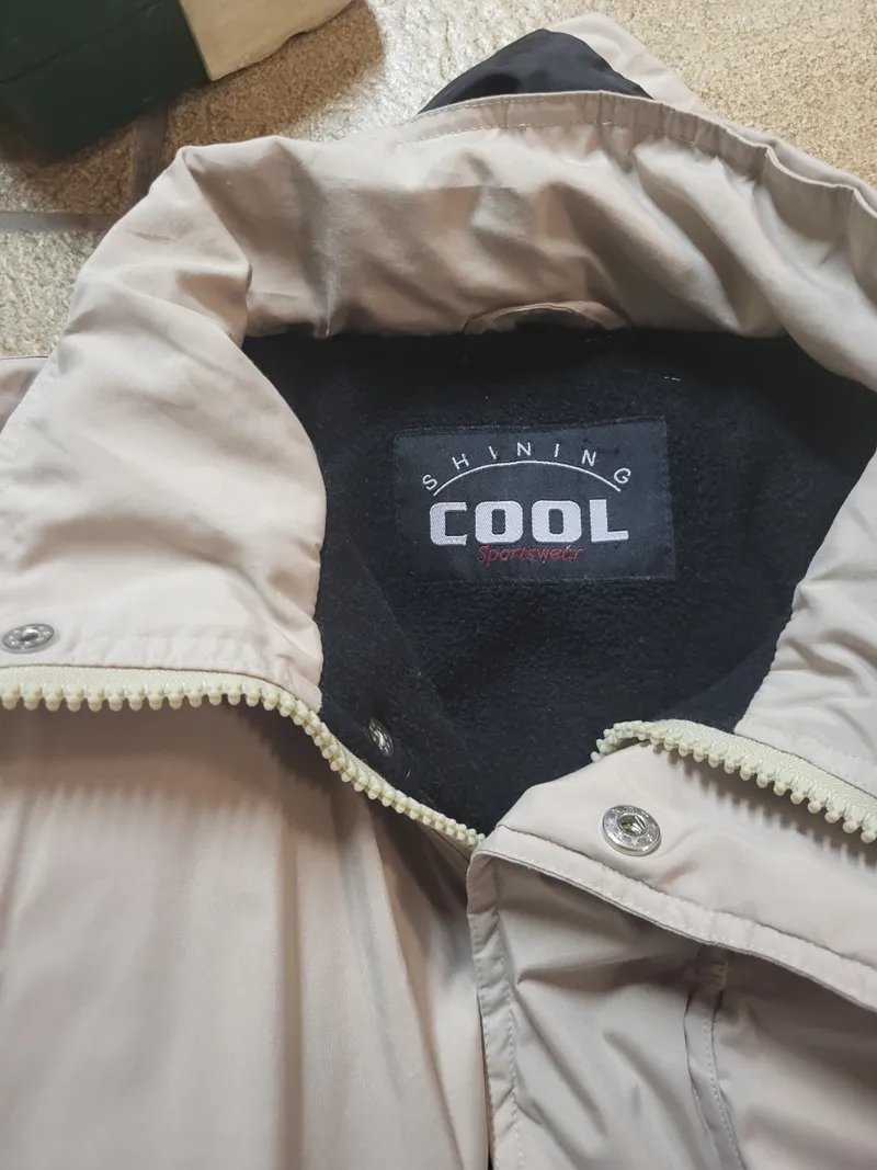 Shining Cool Sportswear Windjacke Herren XS Beige Outdoor Jacke 2
