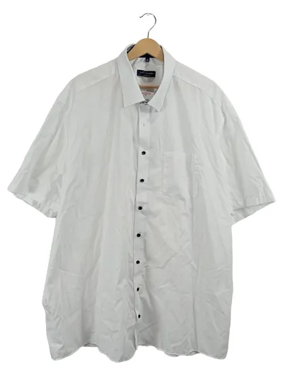 CASAMODA Business Hemd Kurzarm Weiß Gr. 49 Comfort Fit Herren