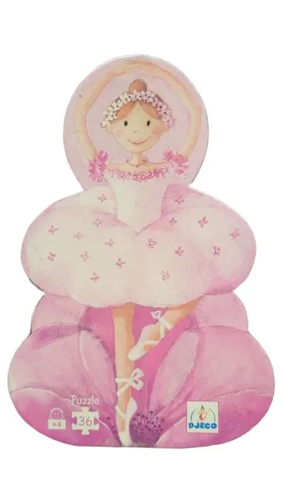 Djeco Puzzle Ballerina 36 Teile Kinderpuzzle ab 4 Jahren Mädchen