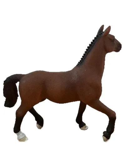 Schleich Pferd Hannoveraner Stute Braun Spielfigur Horse Club