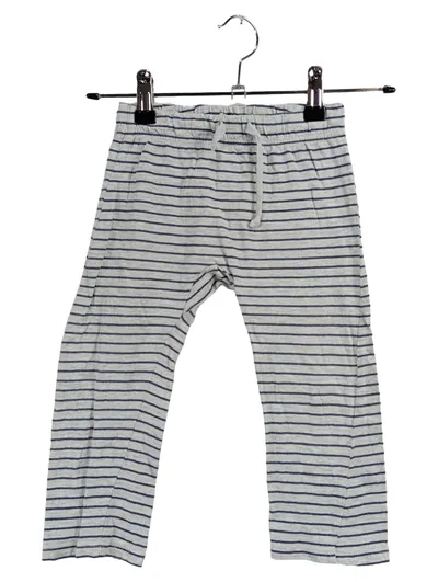 SEASONS Kinder Jogginghose Gr. 86, 92 Grau Gestreift Baumwolle