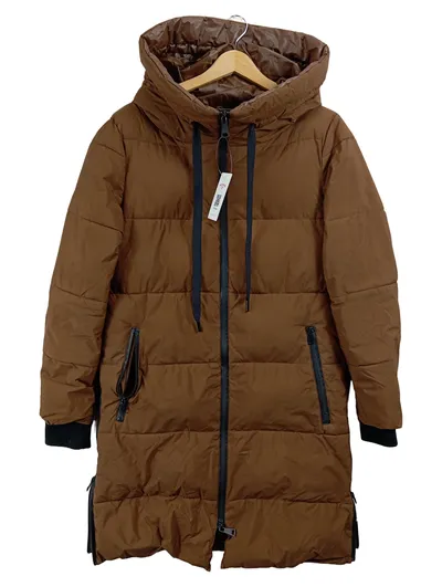 Rich & Royal Damen Steppmantel Winterjacke Braun Gr. 36 S Kapuze
