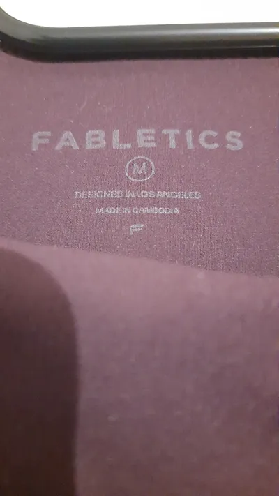 Fabletics Damen Sport Shirt Langarmshirt Lila Gr. 38 M