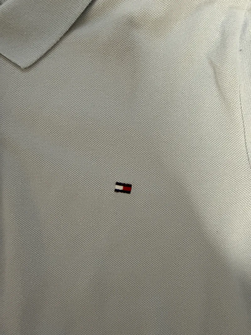 Tommy Hilfiger Damen Poloshirt Hellblau Gr. M Regular Fit Baumwolle 4