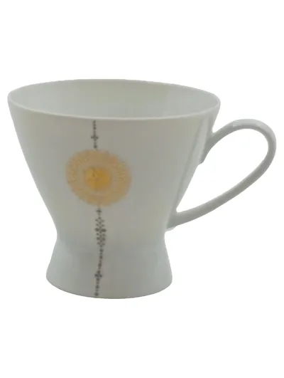 Rosenthal Kaffeetasse Porzellan Weiß Blumen Motiv Retro Germany