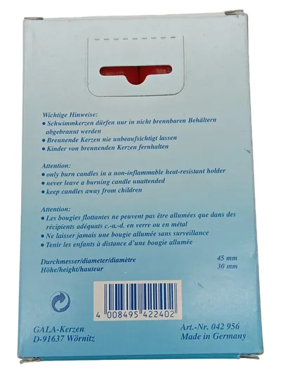 GALA Erdbeer Duftschwimmkerzen Rosa Duftkerze schwimmend 6er Set