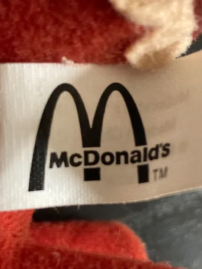 McDonald's Schlumpf Kuscheltier Plüschfigur Blau Retro Animation 10cm