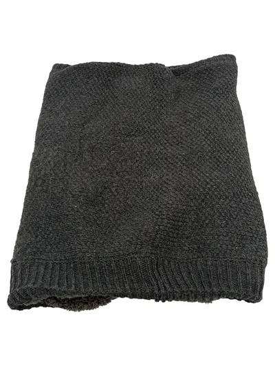 1982 Schal Damen Herren Schwarz Casual Polyester 43x35 cm