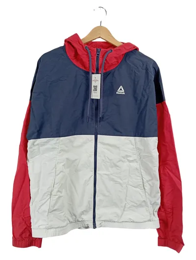 Reebok Trainingsjacke Herren Gr. 48 M Mehrfarbig Kapuze Sportjacke