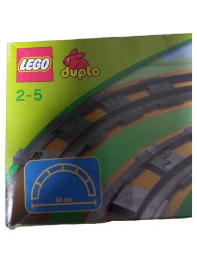 LEGO Duplo Schienen Eisenbahn Zubehör Grau Kunststoff 58cm Durchmesser