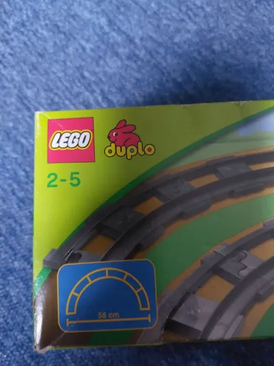 LEGO Duplo Schienen Eisenbahn Zubehör Grau Kunststoff 58cm Durchmesser