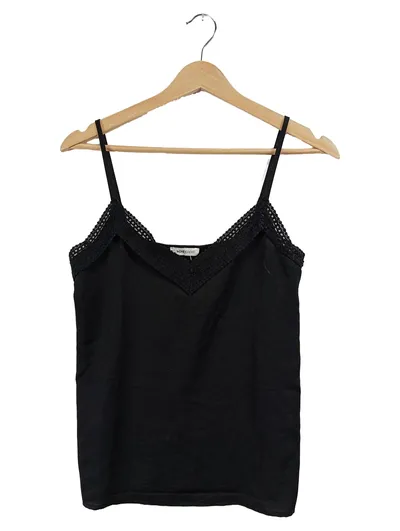 Cache Cache Damen Top Schwarz Gr. M Viskose Spitze Träger
