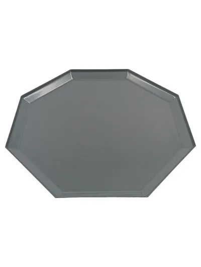 IKEA Servierplatte Grau Metall 30x30 cm Minimalistisch