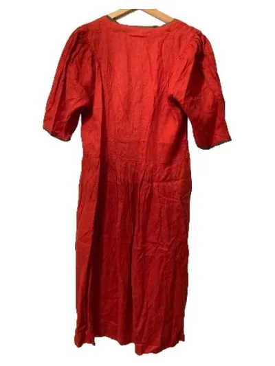 Gössl Dirndl Trachtenkleid Damen Rot Gr. 40 Leinen Festlich Traditionell