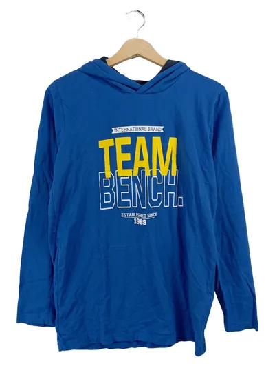 Bench. Kapuzenpullover Hoodie Kinder Gr. 176/182 Blau Team Bench Langarm