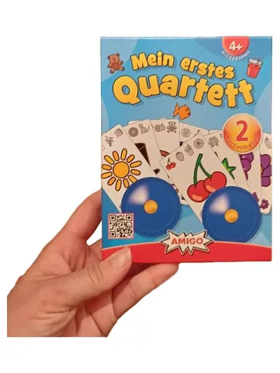 Amigo Mein erstes Quartett Kinderkartenspiel ab 4 Jahre inkl. 2 Kartenhalter