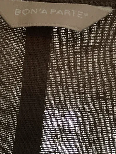 BON'A PARTE Damen Tunikakleid Freizeitkleid Braun Gr. 48, 50 XXL Leinenmix 3